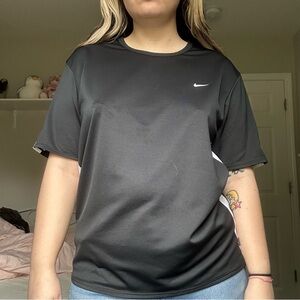 nike black athletic shirt